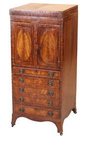George III Inlaid Mahogany Beau-Brummel (1 of 13)