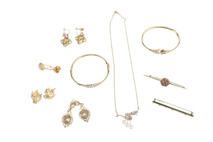 Vintage Gold and Costume Jewelry