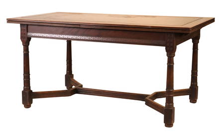 Baroque Style Walnut Extension Dining Table (1 of 17)