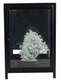Chinese Jade Carving of a Figural Jar