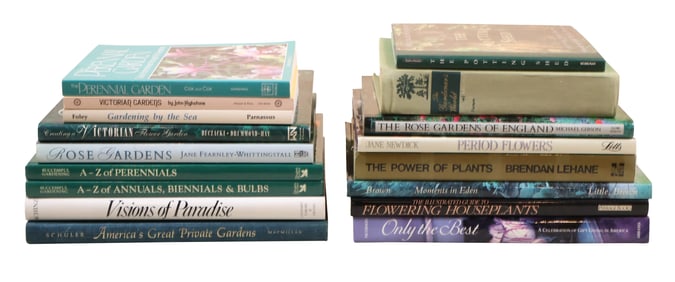 Assorted Books Pertaining to Gardens, Flowers, and Plants