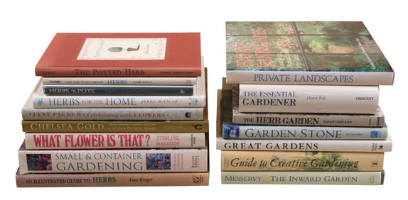 Books Pertaining to Gardening, Herbs, and Landscapes