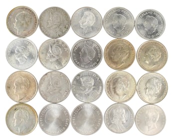 Twenty Assorted Foreign Silver Coins