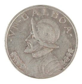 Fourteen Panama Balboa .900 Silver Coins