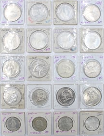 Twenty Austria and Hungary Silver Coins