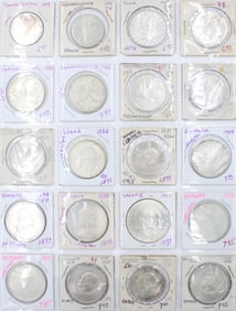 Twenty European Silver Coins