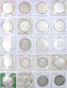 Twenty Assorted Foreign Silver Coins