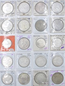 Twenty Assorted Foreign Silver Coins