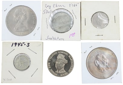 Large Group of Non-Silver Foreign Coins