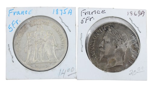 Twenty-Nine French Silver Coins