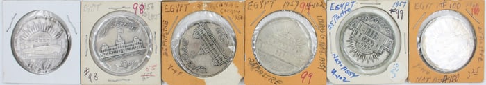 Fifty-Six Egypt Silver Coins