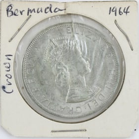 Fifteen Bermuda Crowns Silver Coins