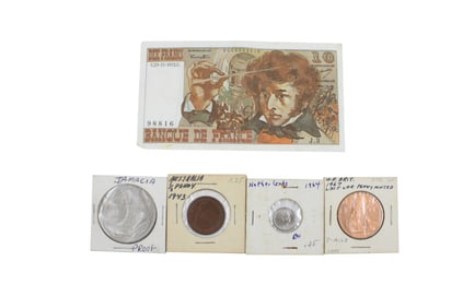 Large Group of Assorted Non-Silver Foreign Coins