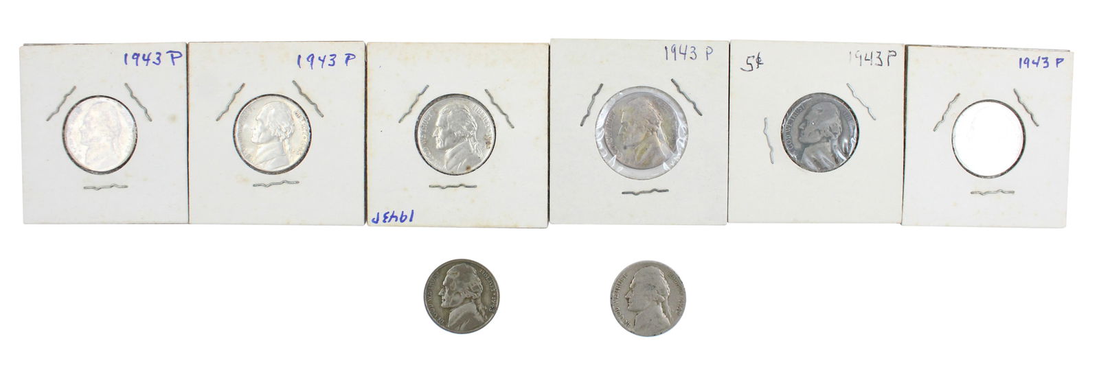 Group of .350 Silver War Time Jefferson Nickels (1 of 12)