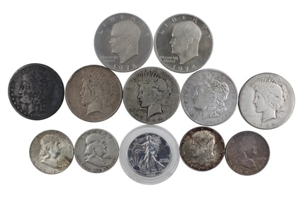 Group of Assorted US Coins, Some Silver