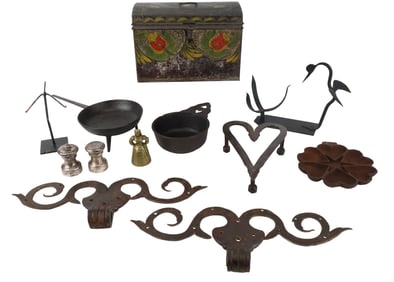 Group of Metal Kitchenware Items
