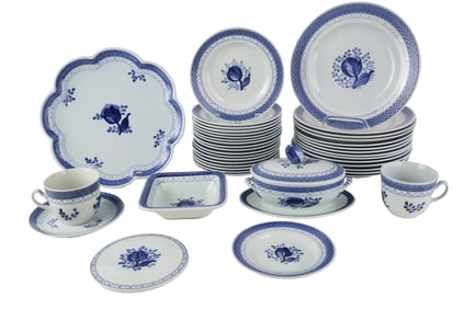 Group of Royal Copenhagen/Aluminia Tranqubar Dinnerware