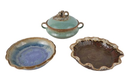 Three Pieces of Art Pottery