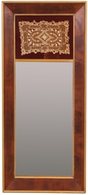 Empire Parcel-Gilt Mahogany Trumeau Mirror