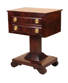 Empire Mahogany Sewing Table