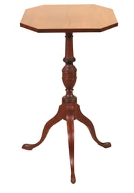 Federal Style Mahogany Tilt Top Candlestand
