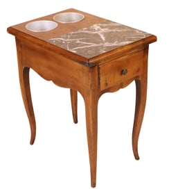 French Provincial Fruitwood Planter Table