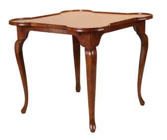 French Provincial Style Inlaid Walnut Center Table