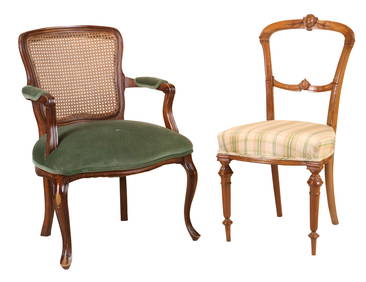 Louis XV Style Walnut Fauteuil (1 of 11)
