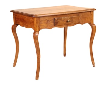 French Provincial Walnut One-Drawer Table