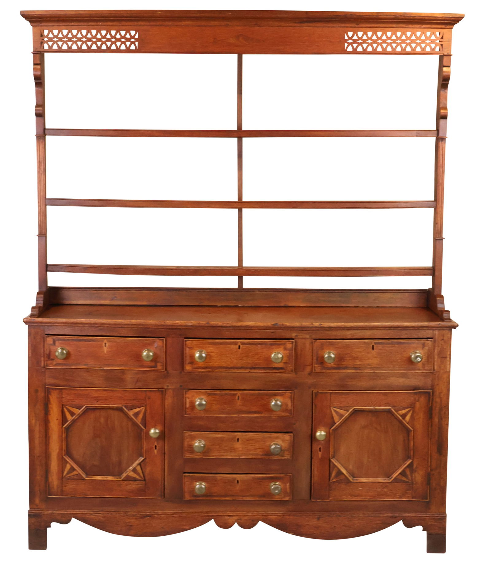 George III Oak and Cherrywood Welsh Cupboard (1 of 14)