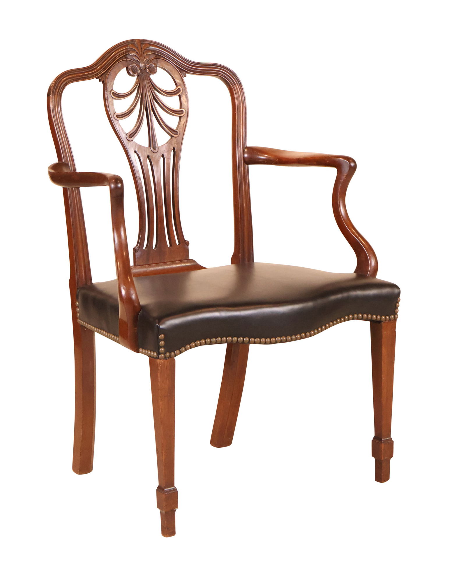 George III Hepplewhite Mahogany Armchair (1 of 10)