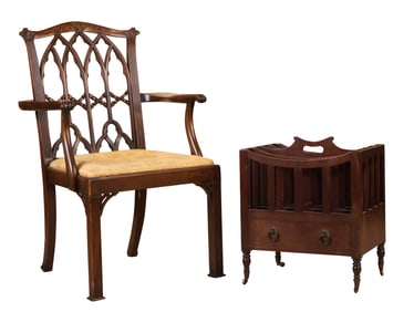 Chippendale Style Mahogany Armchair