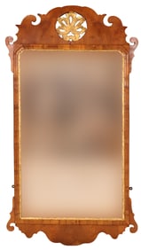 George II Parcel-Gilt Walnut Mirror