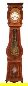 French Provincial Grain Painted Morbier Clock (1 of 20)