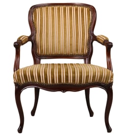 George III Carved Walnut Armchair