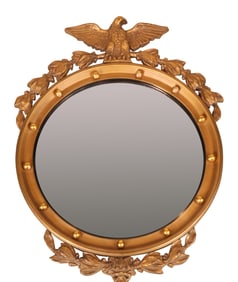 Federal Style Giltwood Convex Mirror
