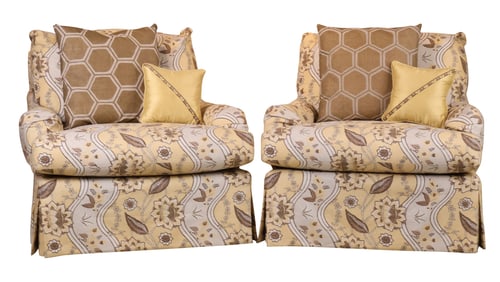 Pair of Lee Industries Club Chairs