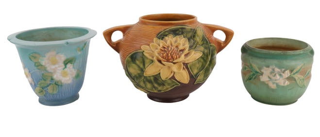 Three Roseville Pottery Table Articles