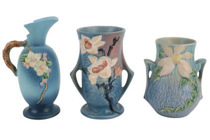 Three Roseville Pottery Table Articles