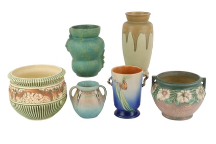 Roseville Carnelian Green Vase