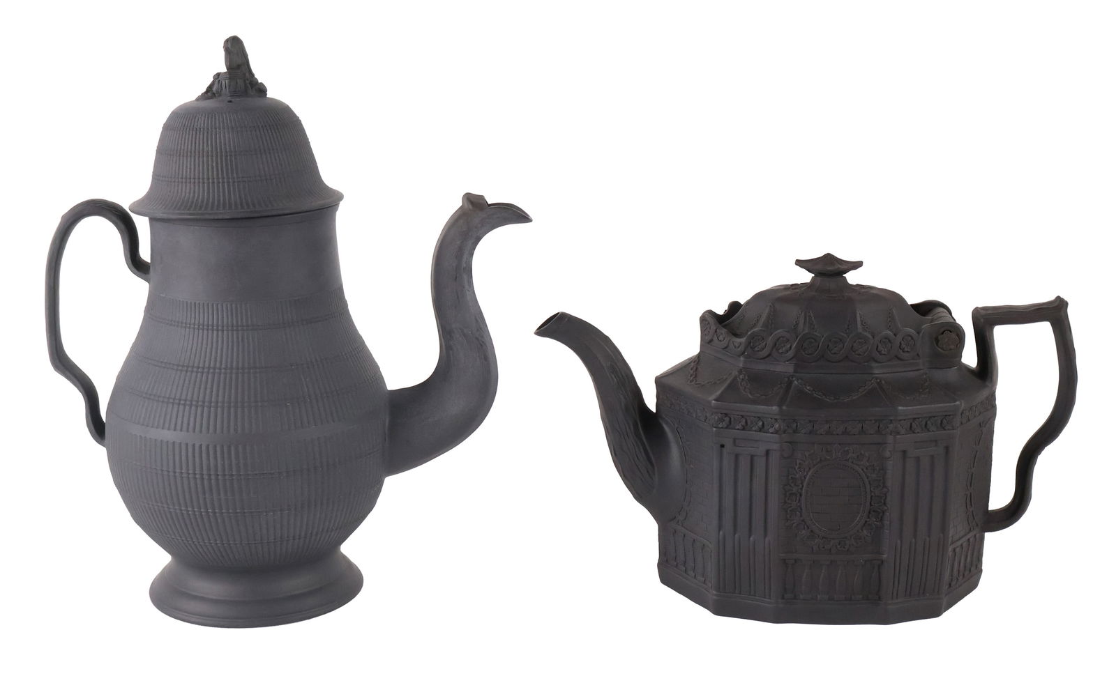 Black Basalt Teapot and Coffee Pot (1 of 13)