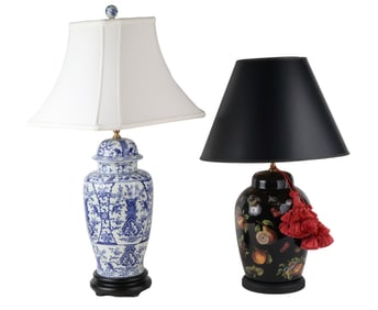 Blue and White Porcelain Table Lamp
