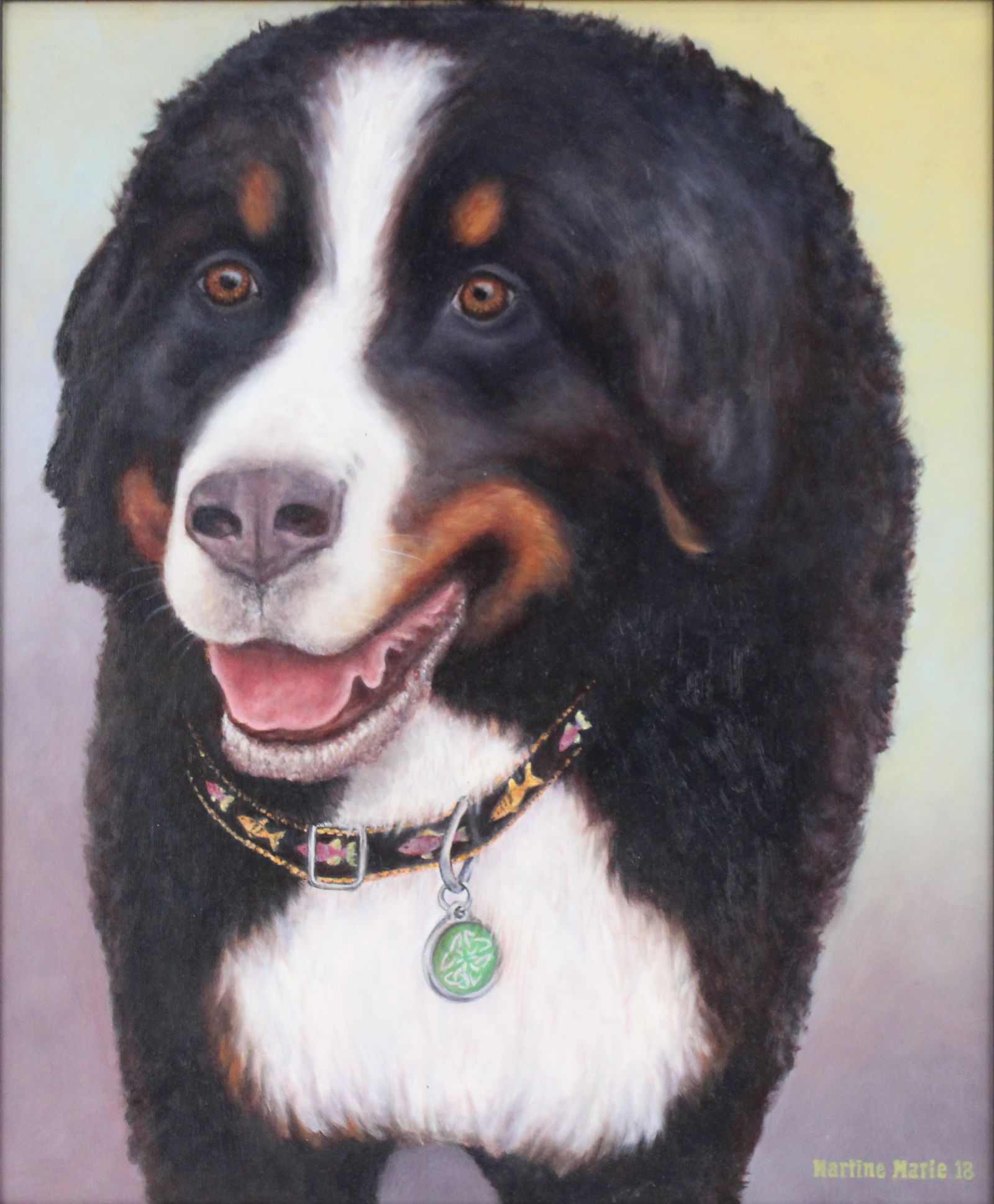 Modern Portrait of a Bernese Mountain Dog (1 of 7)
