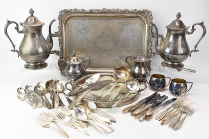 Group of Assorted Silverplated Flatware