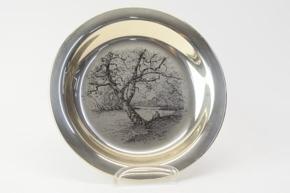 Limited Edition Sterling Silver James Wyeth Plate