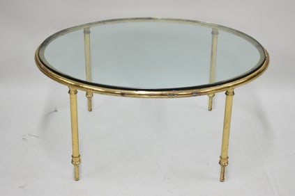 Mid Century Modern Glass Top Coffee Table