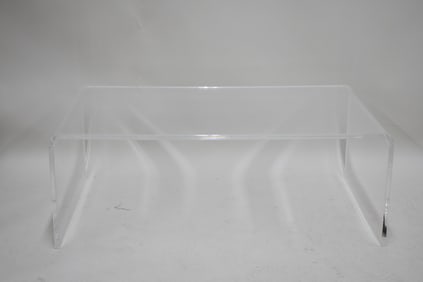 Modern Lucite Low Coffee Table