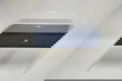 Modern Lucite Single Drawer Side Table: Modern Lucite Single Drawer Side TableModern Lucite Single Drawer Side TableAppx 20 1/2 x 24 1/4 x 18 in. (52.1 x 61.6 x 45.7 cm.)
