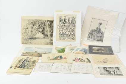Antique Group of Assorted Prints and Lithographs