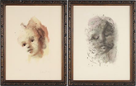 Leonor Fini, Italy/France/Argentina 1907-1996, The Dream and Portrait de Jeune Fille, Lithographs